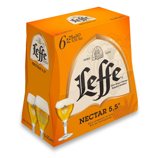 [5410228206361] LEFFE Cerveja Nectar mel 6 garrafas de 25 cl