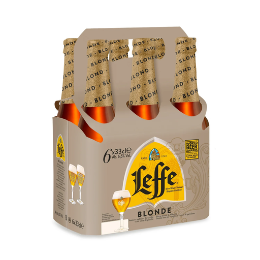 [5410228230762] LEFFE Cerveza rubia 6 x 33 cl