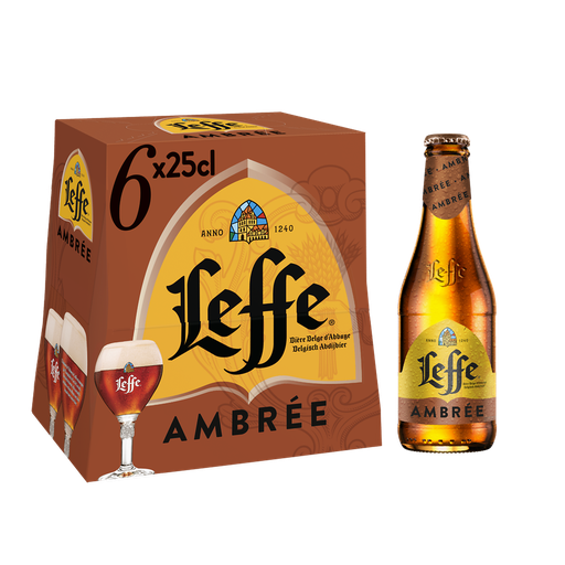 [5410228242000] LEFFE Cerveja Âmbar 6 x 25 cl