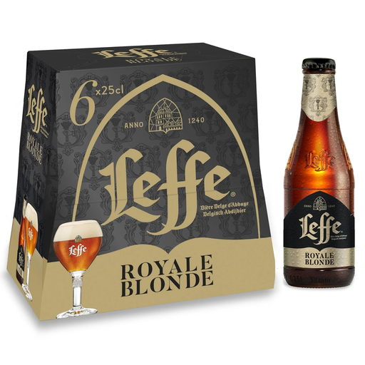 [5410228243267] LEFFE Cerveja loira Royale 6 garrafas de 25 cl
