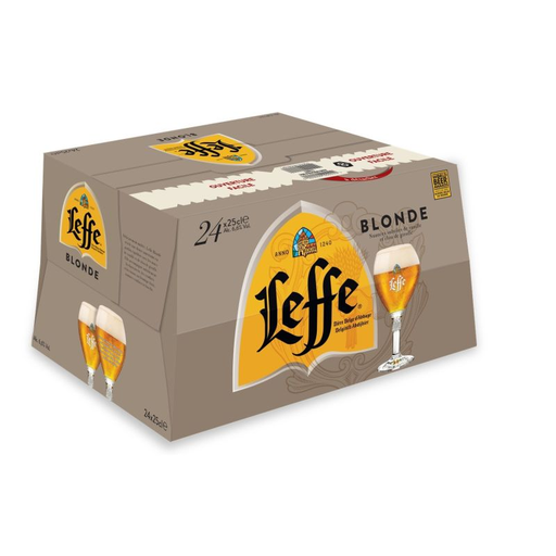 [5410228258520] LEFFE Blonde Beer 24 x 25 cl
