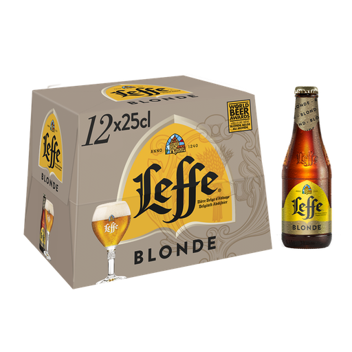 [5410228258698] LEFFE Blonde Beer 12 x 25 cl
