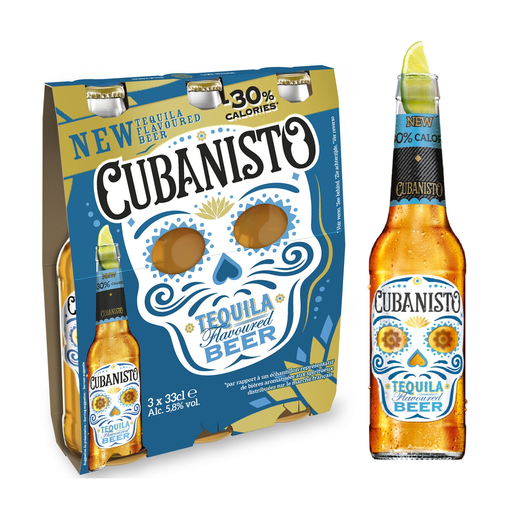 [5410228265733] CUBANISTO Tequila Flavoured Beer 33 cl (3-pack)