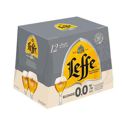 [5410228267447] LEFFE Blonde Beer Alcohol Free 12 x 25 cl