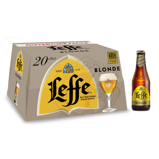 [5410228280538] LEFFE Blonde Beer 20 x 25 cl