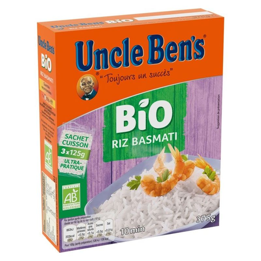 [5410673002501] UNCLE BENS Arroz Basmati Bio 375 g