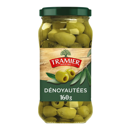 [3017233001008] TRAMIER Azeitonas verdes descaroçadas naturais 160 g
