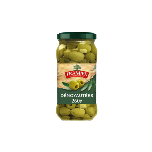 [3017233001084] TRAMIER Aceitunas verdes sin hueso 260 g