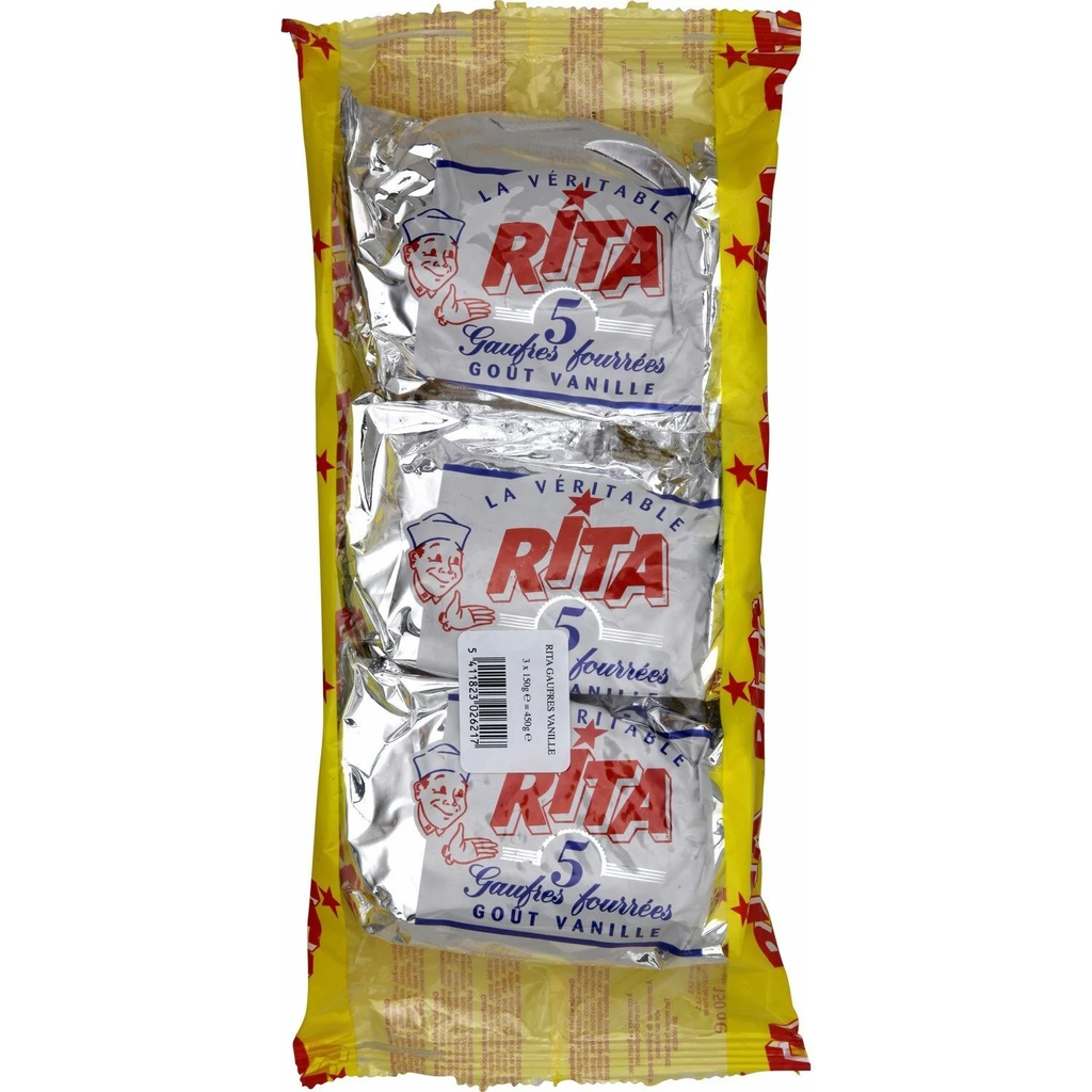 RITA Vanilla flavored filled waffles 450 g