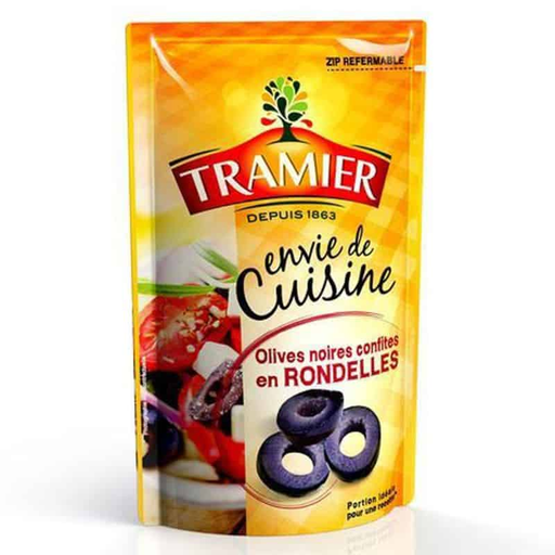 [3017239003464] TRAMIER Olives Noires Confites En Rondelles 85 g