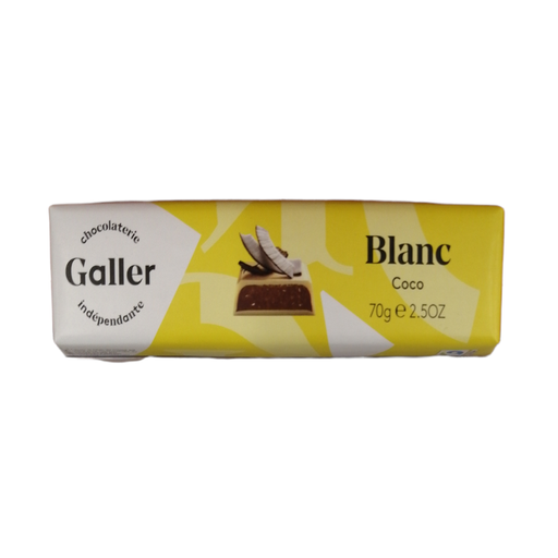 [5412038385045] GALLER White Chocolate Coconut Bar 70 g