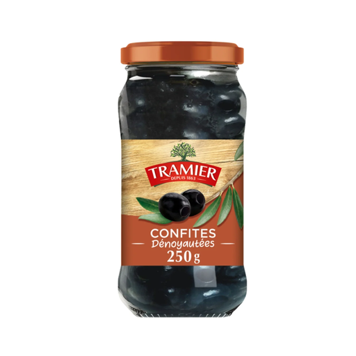 [3017239003679] TRAMIER Aceitunas negras confitadas sin hueso 250 g