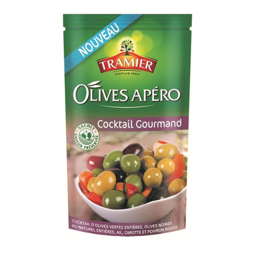 [3017239003907] TRAMIER Olives Assortiment Cocktail Gourmand 160 g