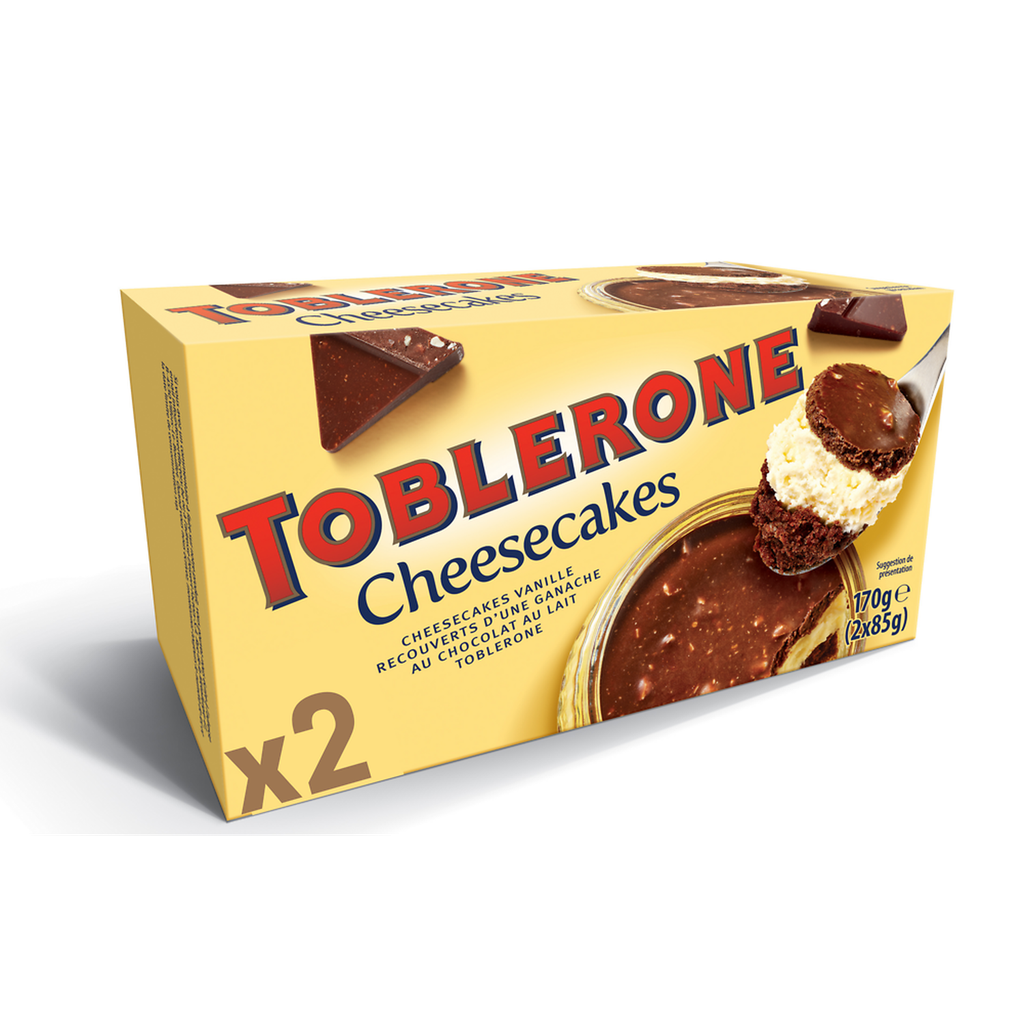 TOBLERONE Cheesecake de baunilha e ganache de chocolate de leite 170 g