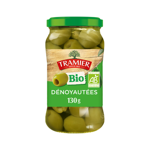 [3017239004188] TRAMIER Olives vertes dénoyautées biologique 130 g