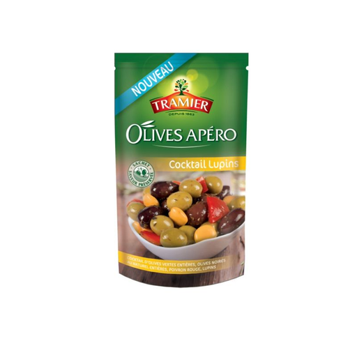 [3017239004294] TRAMIER Aceitunas Aperitivo Cocktail con Altramuces 350 g