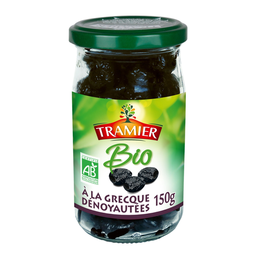[3017239004751] TRAMIER Aceitunas negras estilo griego sin hueso bio 130 g
