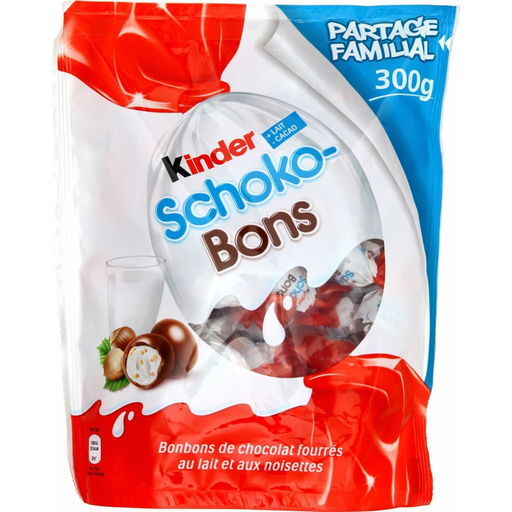[5413548021119] KINDER Schokobons Œufs en chocolat fourrés au lait et aux noisettes 300 g