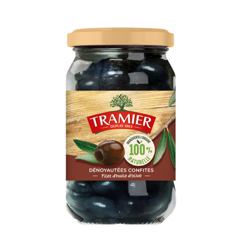 [3017239004836] TRAMIER Olives noires confites dénoyautées 150 g