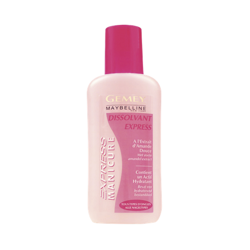 [3017566800996] GEMEY MAYBELLINE Dissolvant Express à l'Extrait d'Amande Douce 125 ml