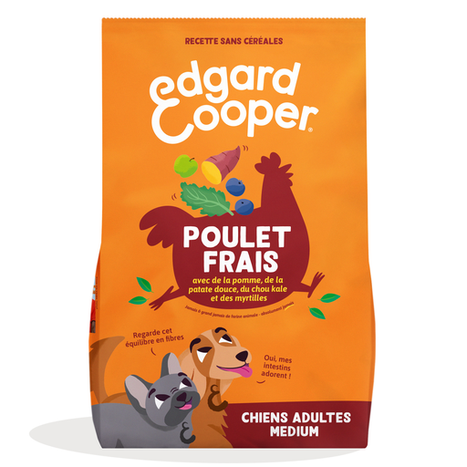 [5425039484006] EDGAR & COOPER Croquetes de frango frutas e legumes sem cereais para cães adultos 1 kg