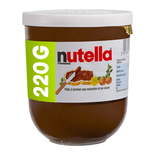 [3017620402678] NUTELLA Hazelnut and Cocoa Spread 220 g