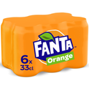 FANTA Refrigerante de laranja 6 latas de 33 cl