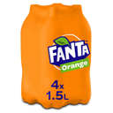 FANTA Refrigerante de laranja 4 garrafas de 1,5 L