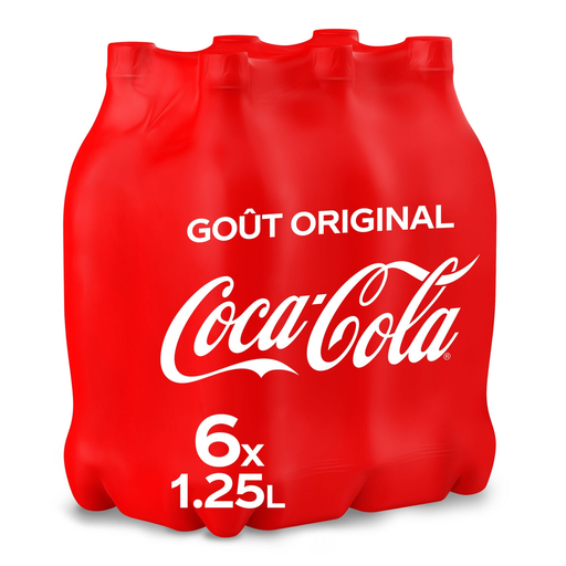 [5449000105394] COCA-COLA Carbonated soft drink with plant extracts 6 bottles of 1.25 L
