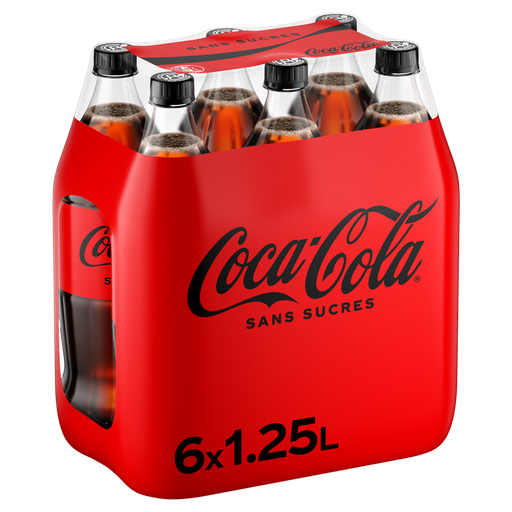 [5449000138514] COCA-COLA Zero Sugar Soda 6 x 1.25 L