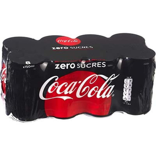 [5449000224040] COCA-COLA Soda Zero 8 Mini 15 cl