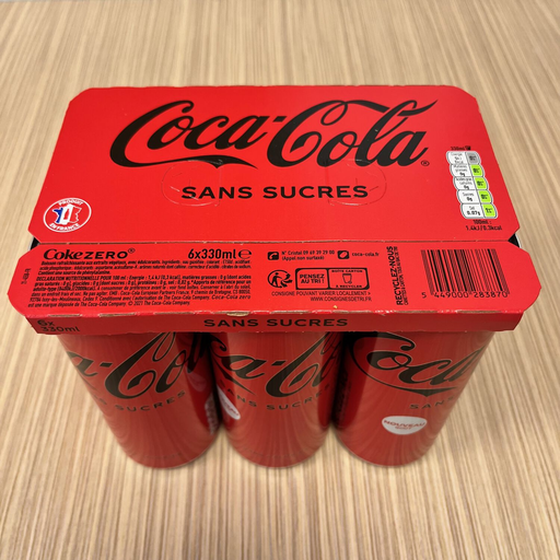 [5449000283870] COCA-COLA Carbonated soft drink with plant extracts sugar-free 6 x 33 cl