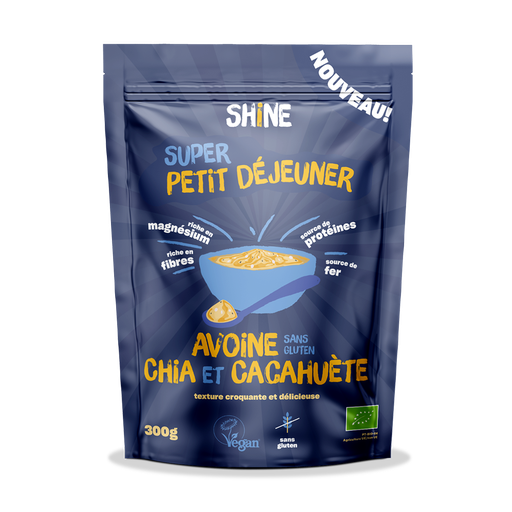 [5600317471606] SHINE Desayuno Avena, Chía y Cacahuetes BIO 300 g