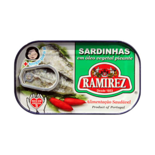 [5601010111226] RAMIREZ Sardines in spicy vegetable oil 125 g