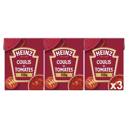 [5601019001030] HEINZ Tomato Coulis 3 bricks of 210 g