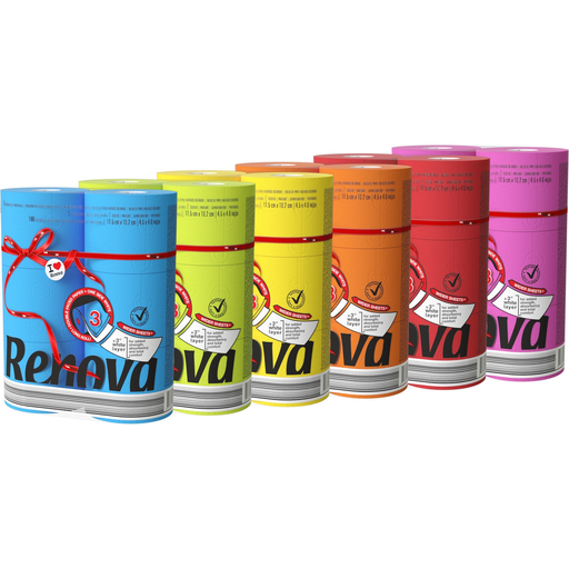 [5601028027922] RENOVA Essuis-tout Absorbant coloré le paquet de 6 rouleaux