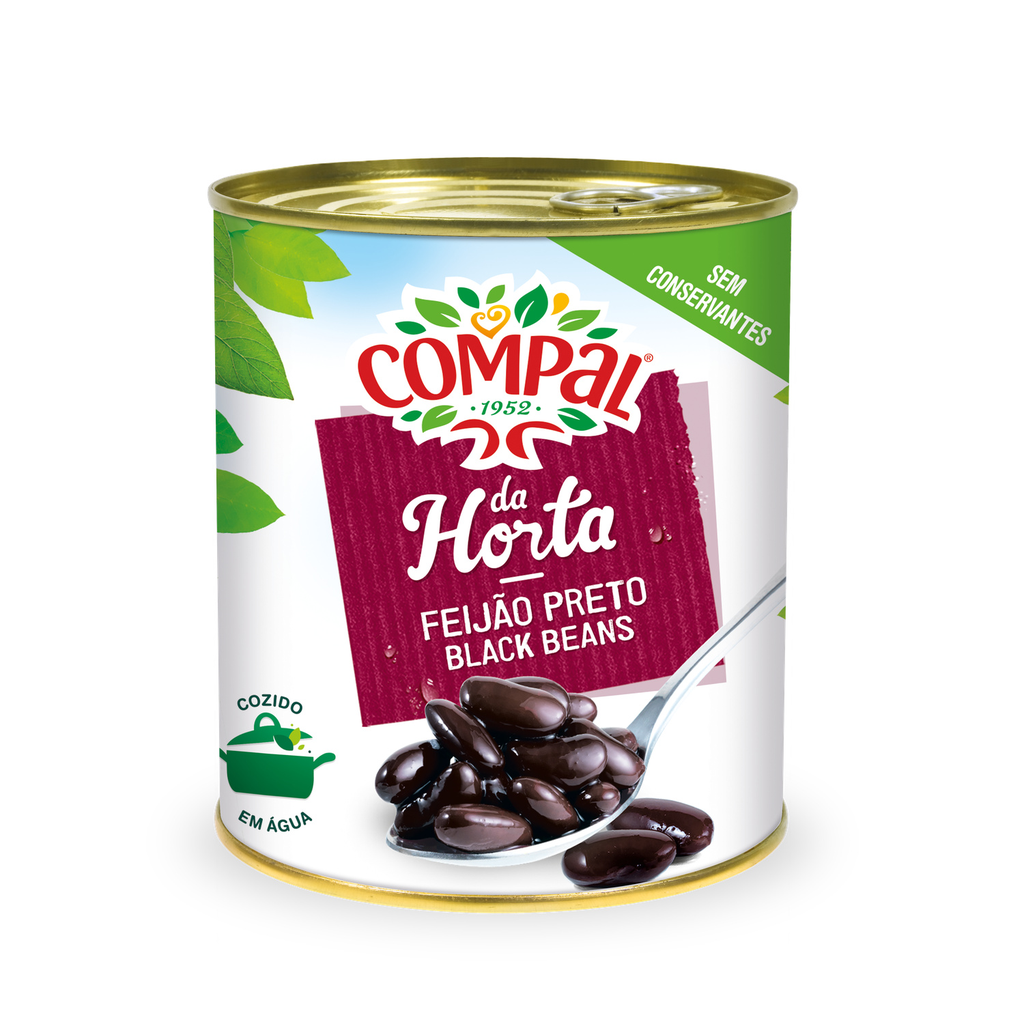COMPAL Cooked Black Beans 845 g