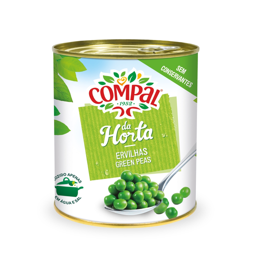 [5601151410066] COMPAL Petits pois cuits 520 g