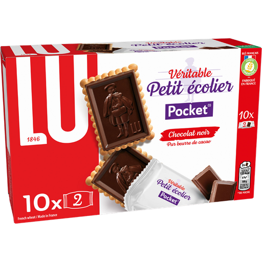 [3017760002035] PETIT ECOLIER Dark Chocolate Coated Biscuits 10x2 biscuits 250 g