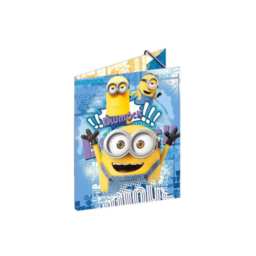 [5701359740566] AL'A Pasta com Elástico A4 Minions 32cm
