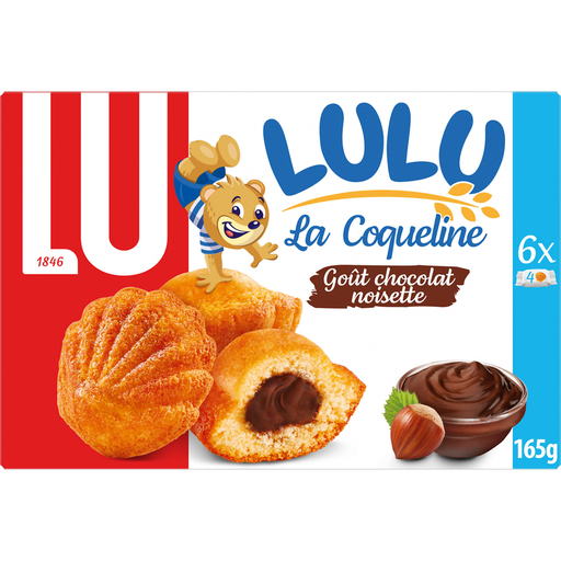 [3017760015264] LU Lulu la coqueline, gâteau fourré chocolat noisette 165 g