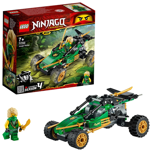 [5702016616866] LEGO NINJAGO Le Buggy de la Jungle, Jouet de Voiture, avec Minifigurine, Dès 7 Ans 71700