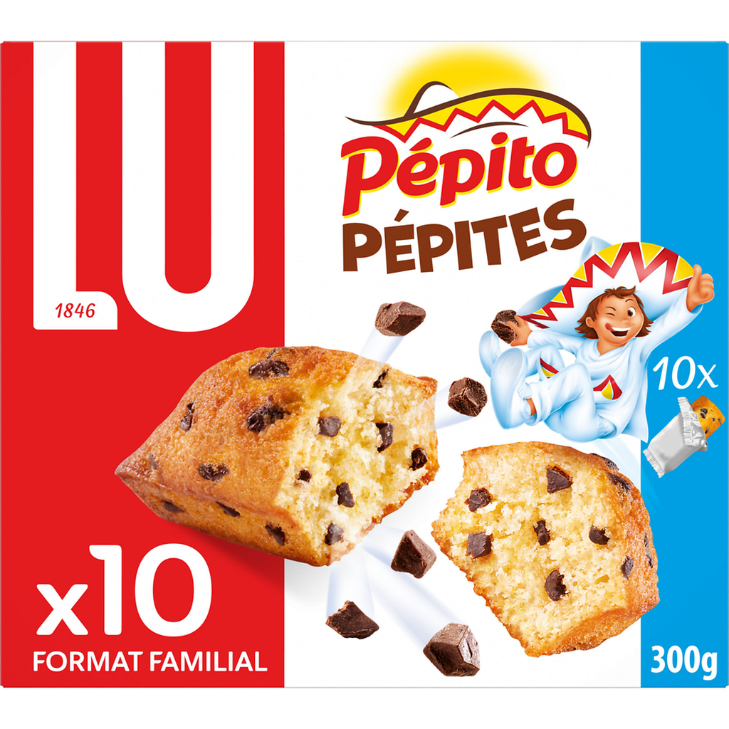 PEPITO Gâteaux moelleux aux pépites de chocolat 300 g