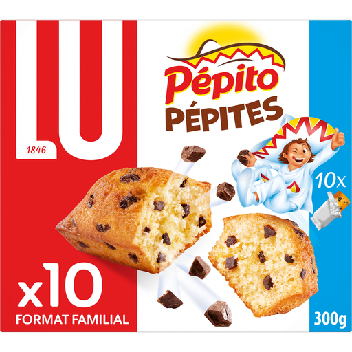 [3017760381598] PEPITO Gâteaux moelleux aux pépites de chocolat 300 g
