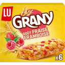 GRANY Barritas de cereales con fresas y frambuesas 6 barritas 108 g