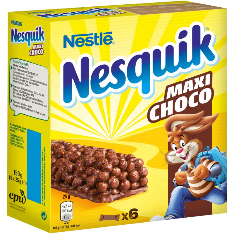 Nesquik 150G Barre Maxi Chocolat Nesquick Nestle