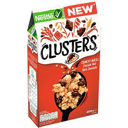 [5900020028891] NESTLE E.Clusters Crunchy Muesli Dark Chocolate 400 g