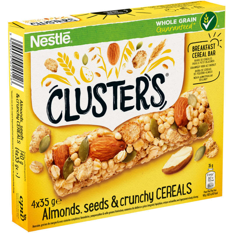 Nestle E.Barres Clusters Amandes 4X35G Nestl