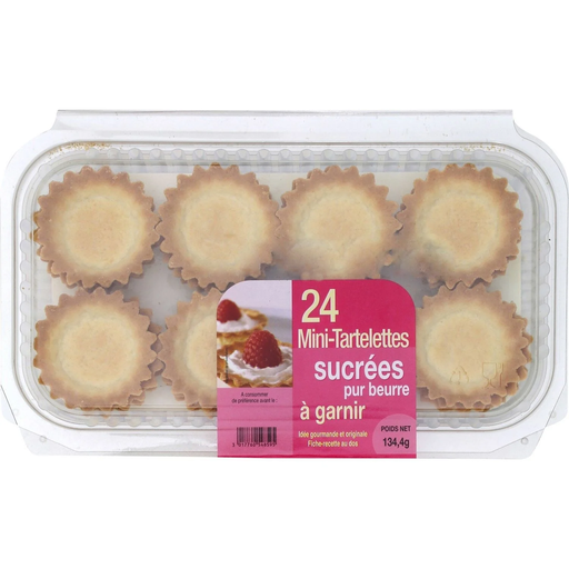 [3017760548595] JEAN DUCOURTIEUX Mini Tarteletes doces pura manteiga 134,4 g