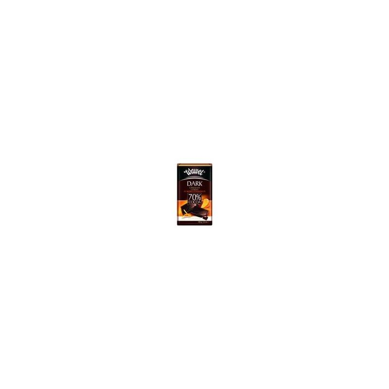 WAWEL Chocolate Negro 70% Cacao Naranja 100 g
